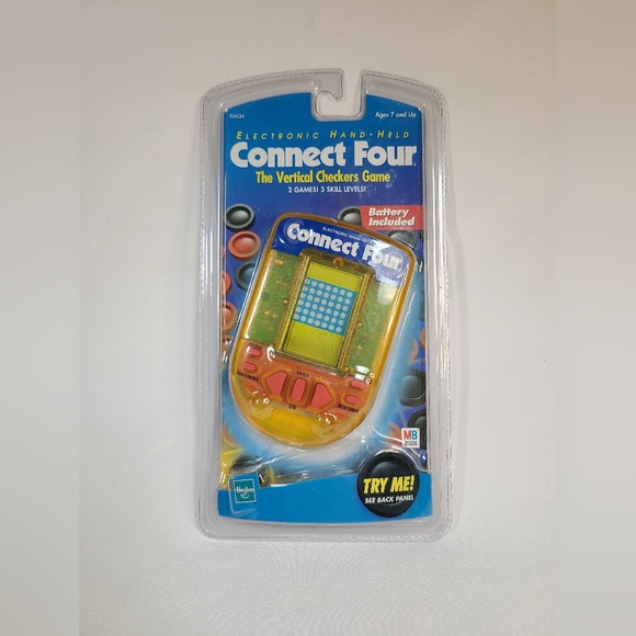 New Vintage Milton Bradley 1999 Hasbro Connect Four Electronic Handheld Game - Picture 1 of 2